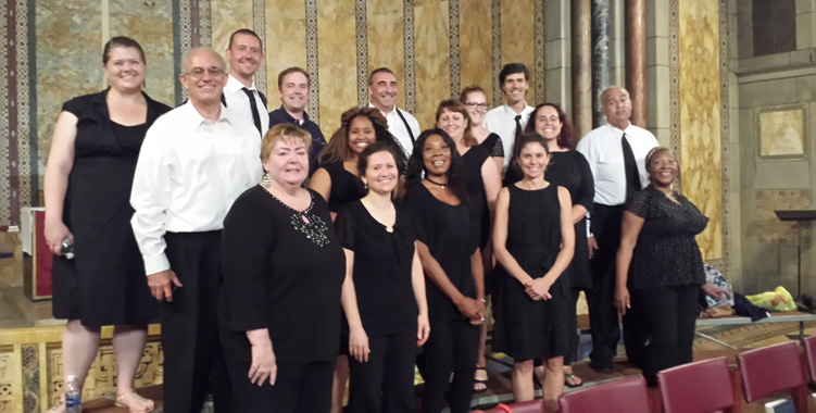 Members of the Boston Schiller Institute Community Chorus.