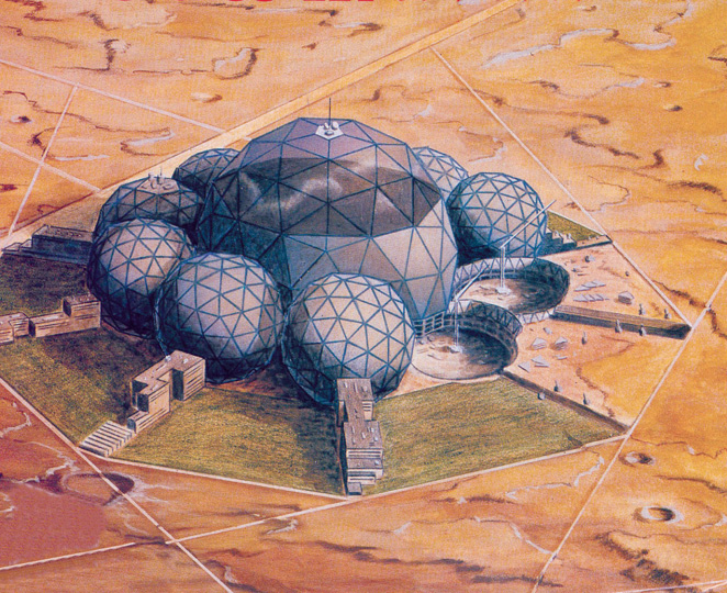 A science city on Mars, as proposed by Lyndon LaRouche. In 1988, he wrote that “If the United States follows the approach I have proposed, we shall have our first permanent colony on Mars by the year A.D. 2027. During a few years following that, that colony will grow into an increasingly self-sustained community, the size of a medium-sized city on Earth. Long before A.D. 2027, the average U.S. taxpayer will have gained an enormous personal profit from the earlier, preparatory stages of the program as a whole.” The development of new scientific breakthroughs and technologies allows us, uniquely among known species, to transform our relationship to nature by improving the productive powers of labor. This creative potential, common to all people, is the basis for international collaboration in space, science, and culture, to advance the common aims of mankind.